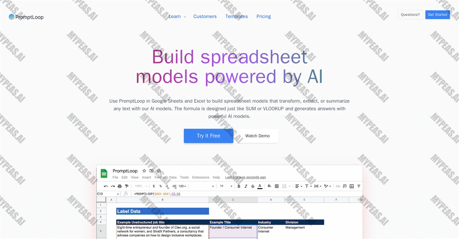 PromptLoop screenshot