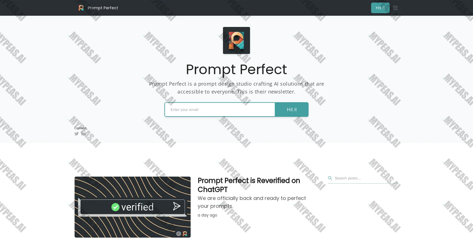 Promptperfect.xyz screenshot