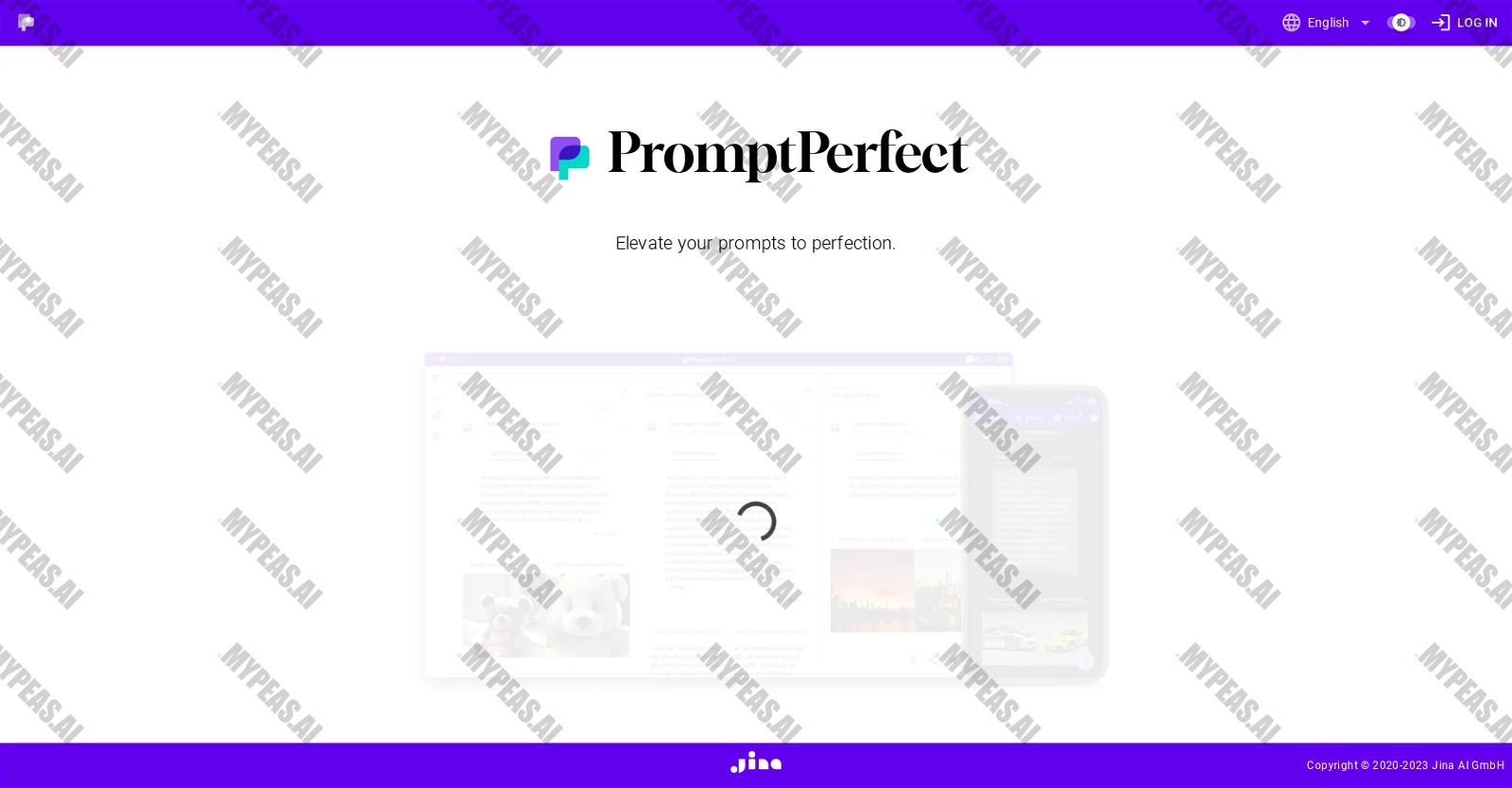 PromptPerfect screenshot