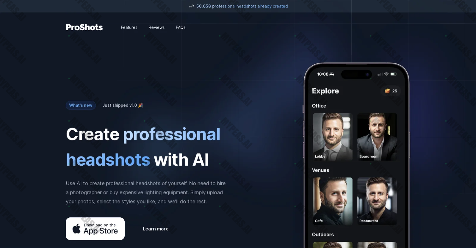 ProShots screenshot