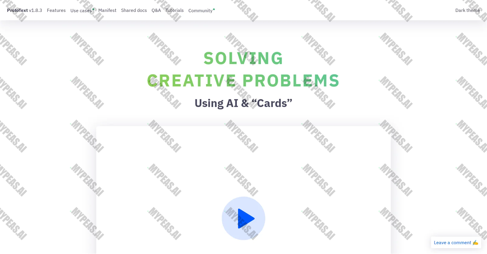 Prototext screenshot