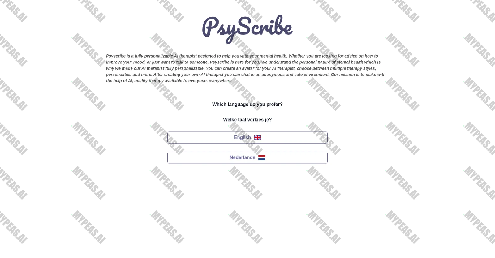 PsyScribe screenshot