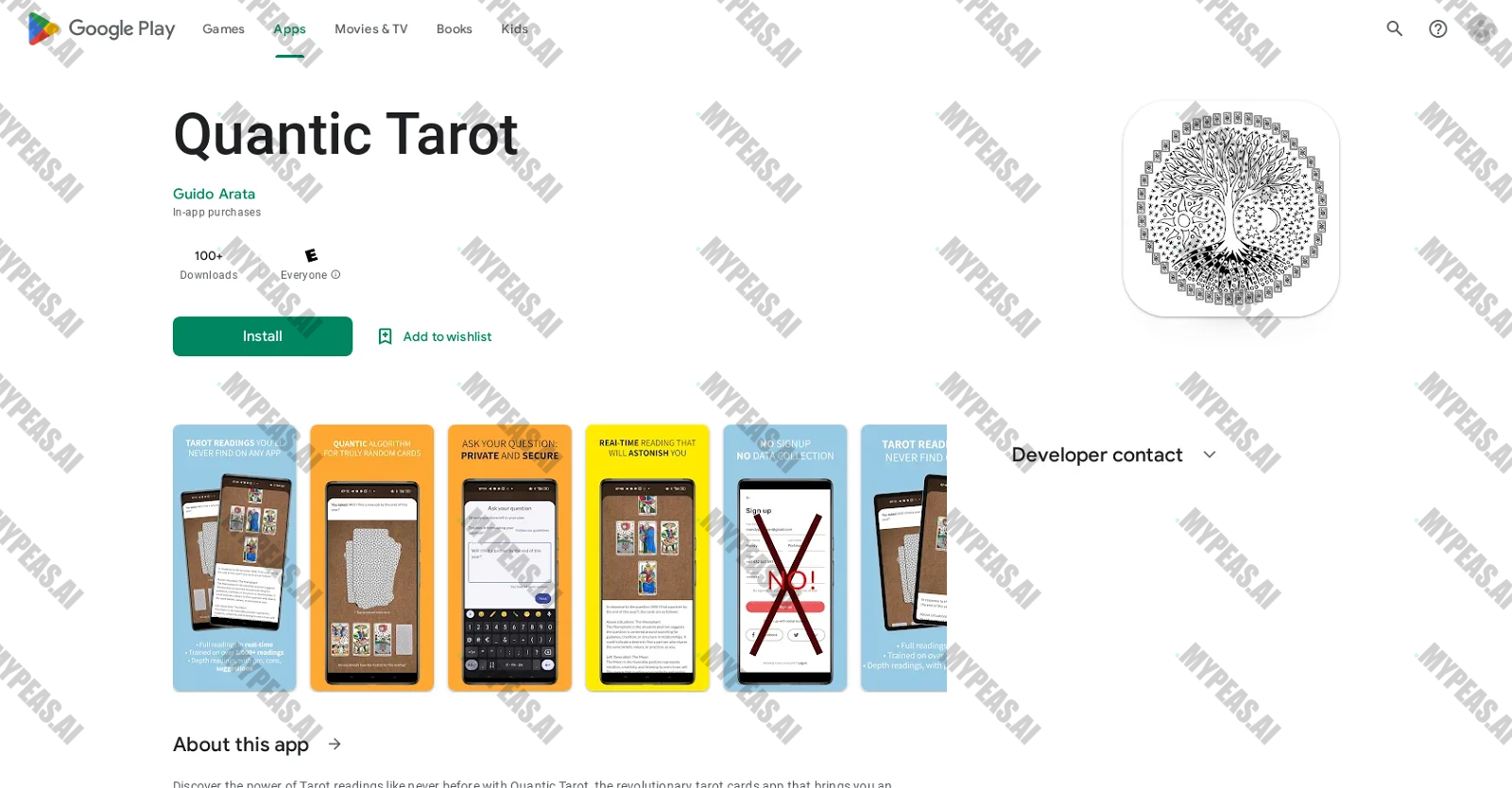 QuanticTarot screenshot