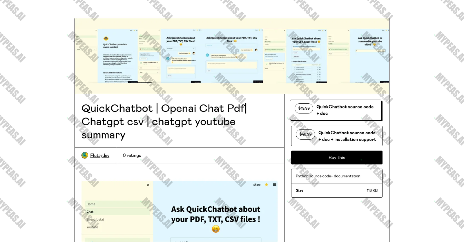 QuickChatbot screenshot