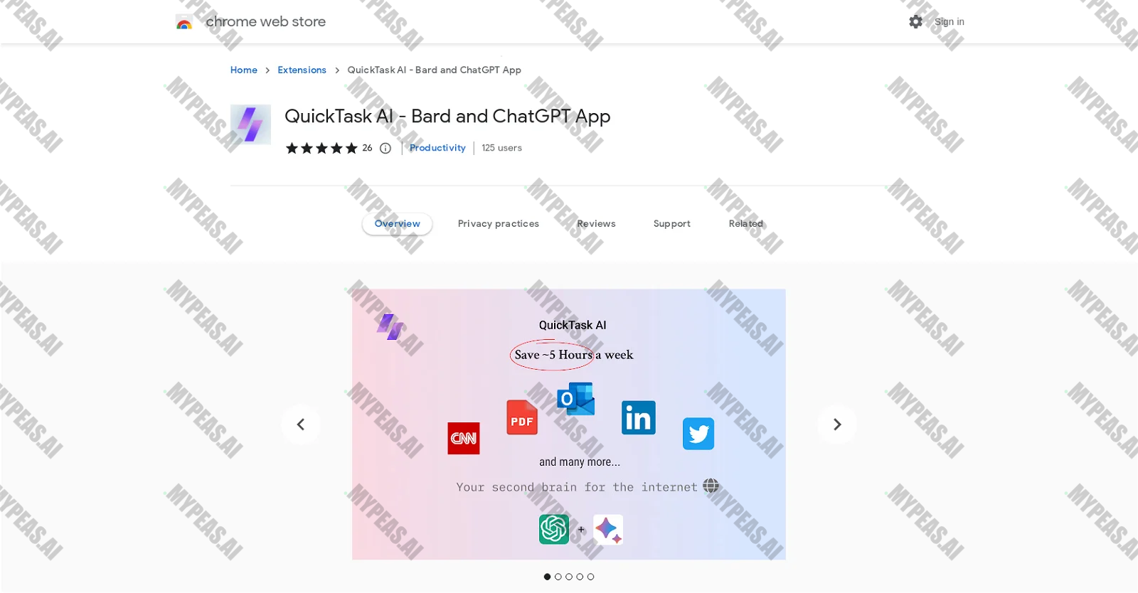 QuickTask screenshot