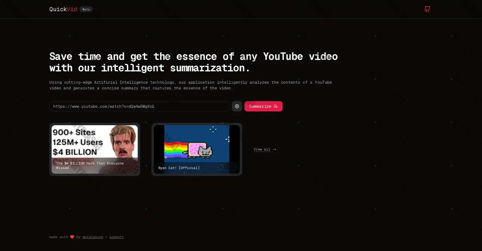QuickVid App screenshot