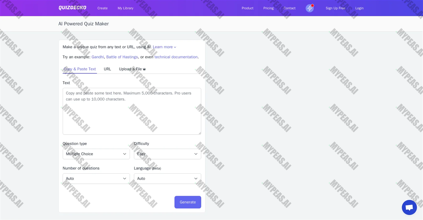 Quizgecko screenshot