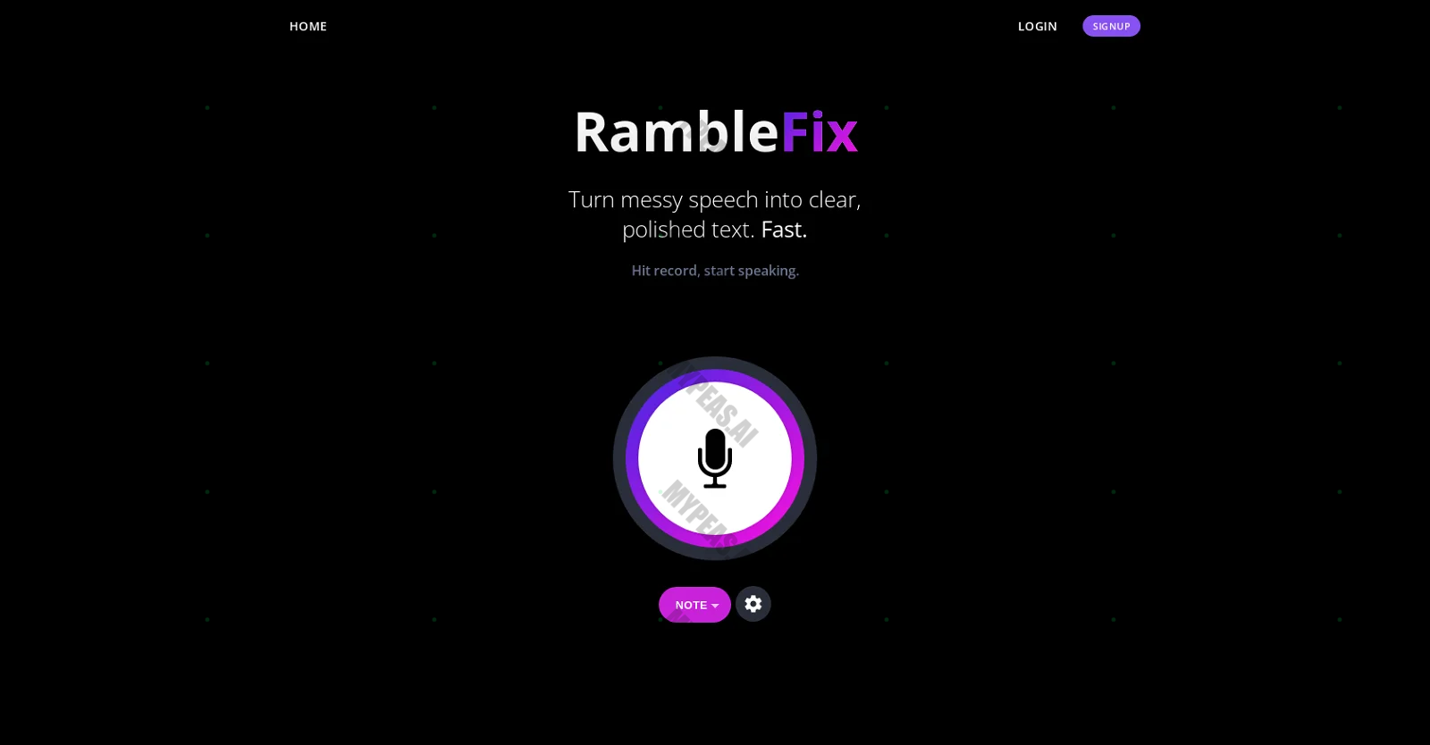 Ramblefix screenshot
