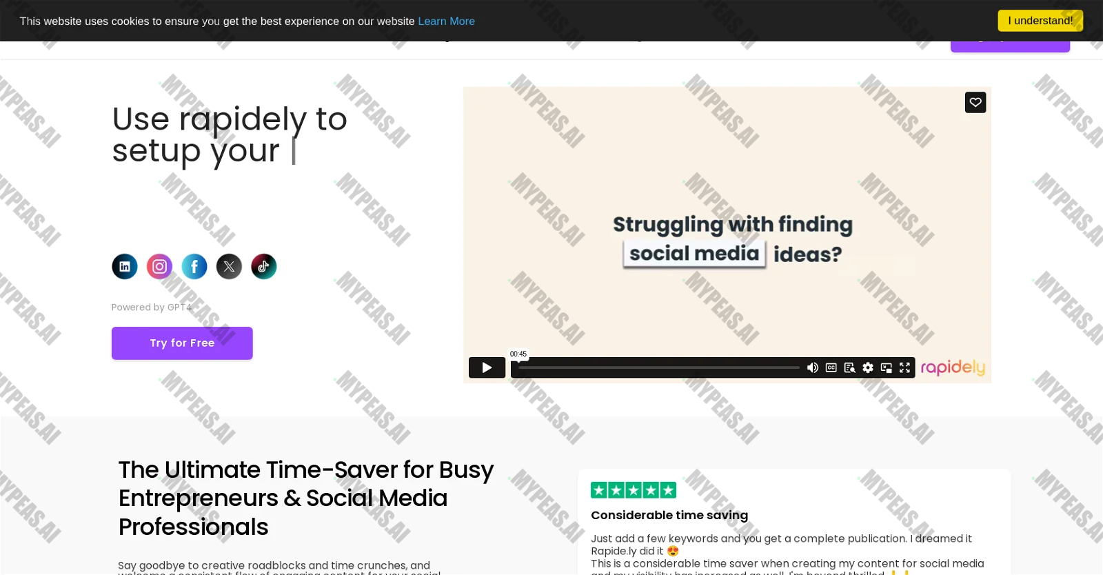 Rapidely screenshot