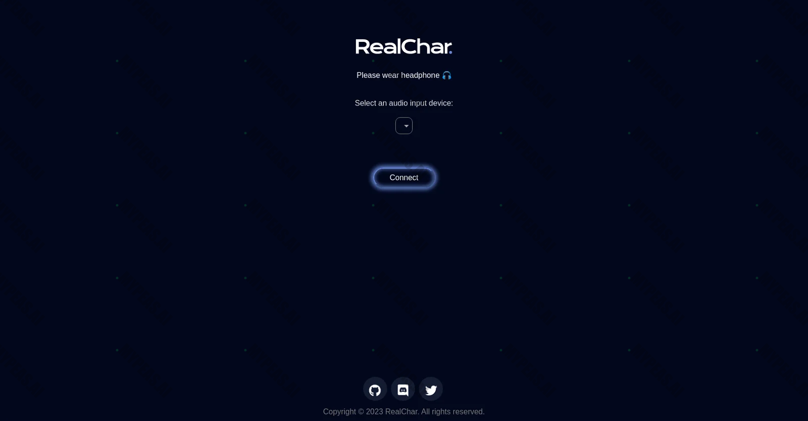Realchar screenshot