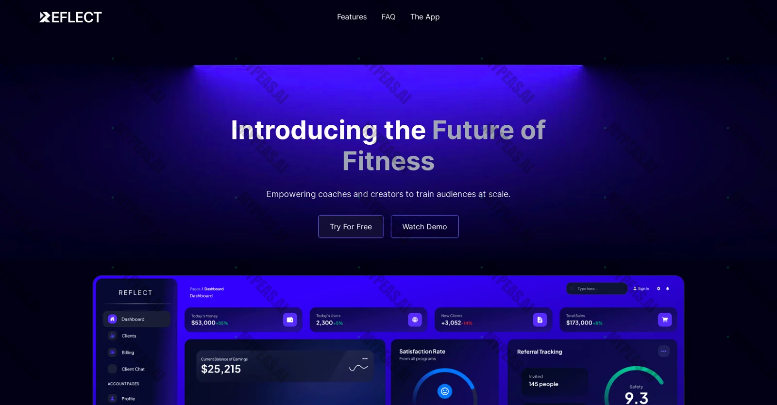 Reflectfit screenshot