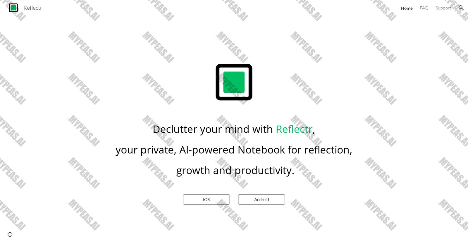 Reflectr screenshot