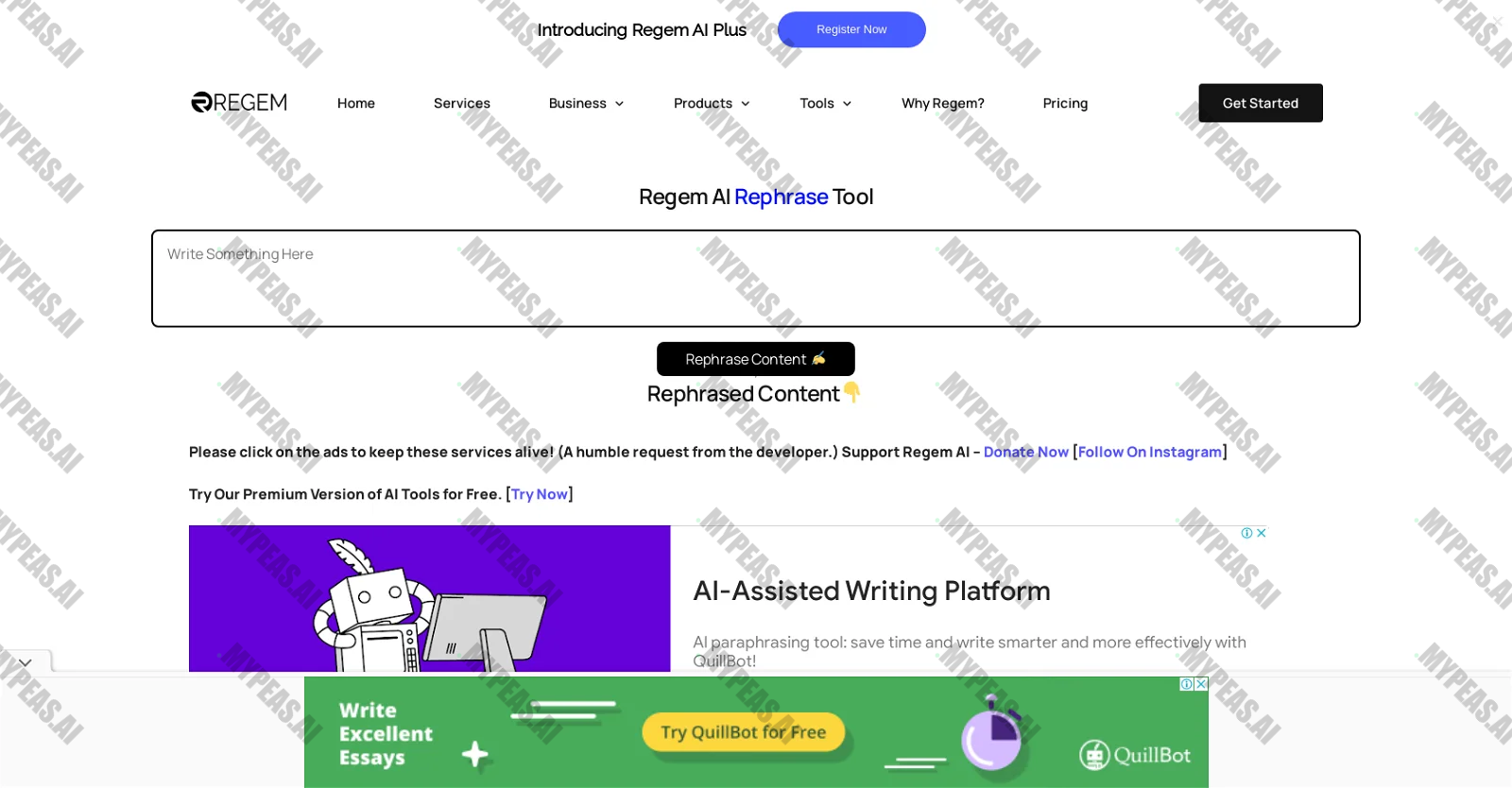 Regem screenshot
