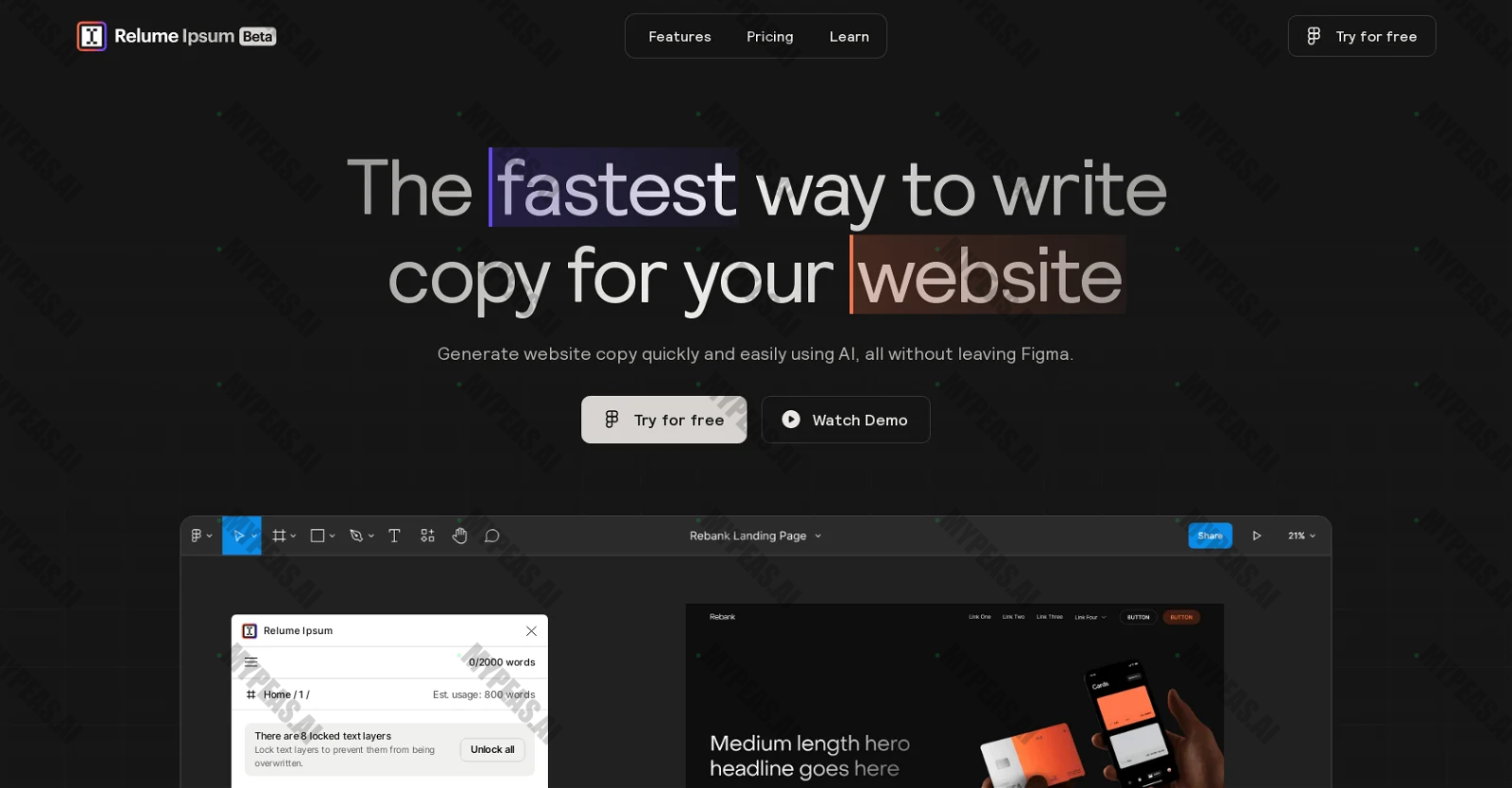 Relume Ipsum screenshot