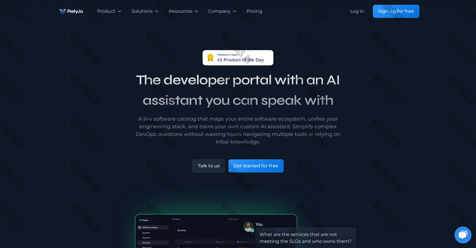 Rely.io screenshot