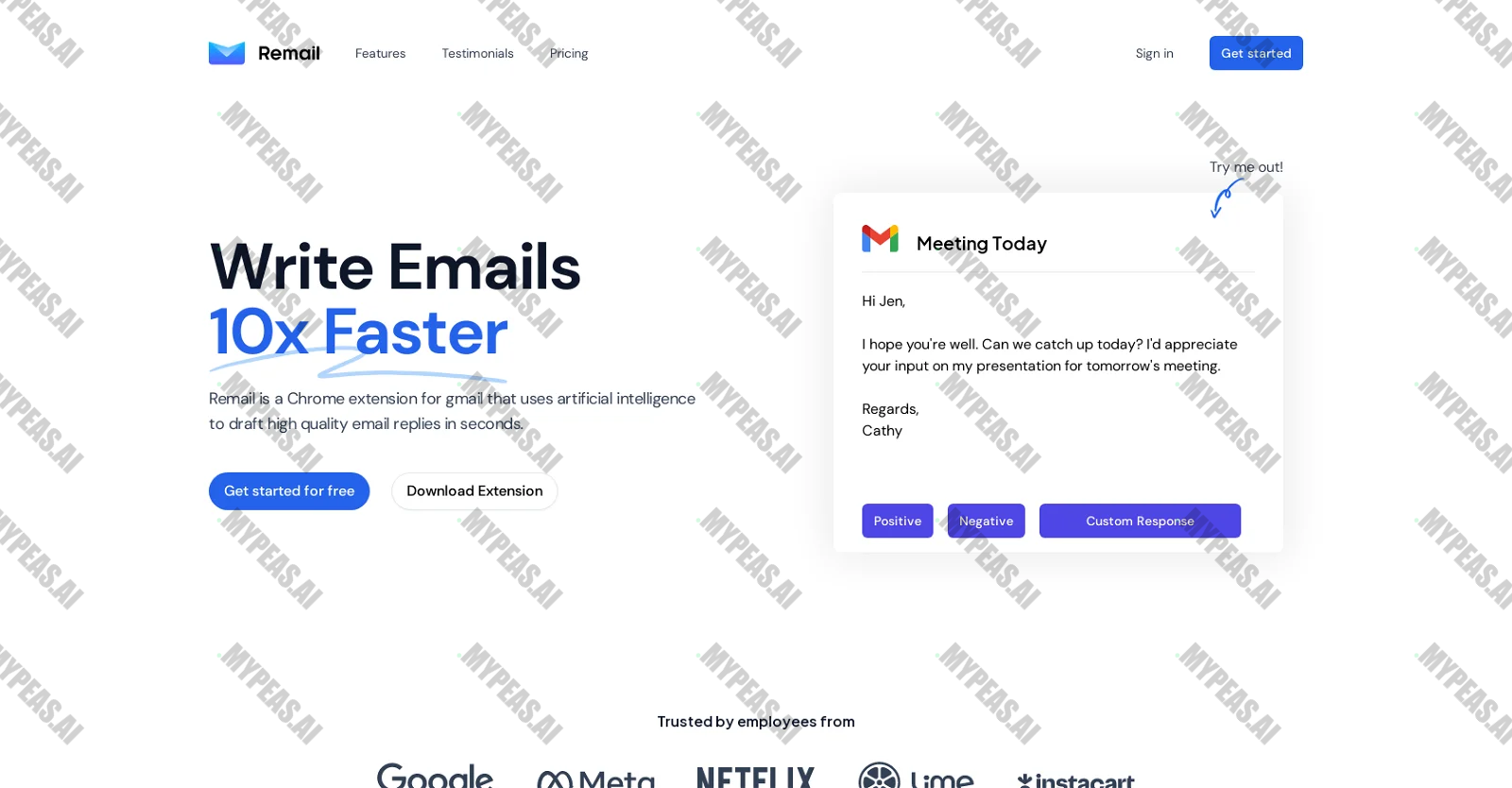 Remail screenshot