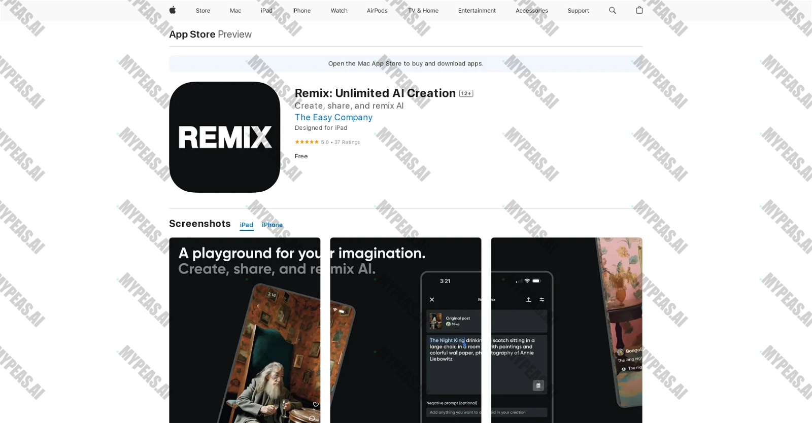 Remix screenshot