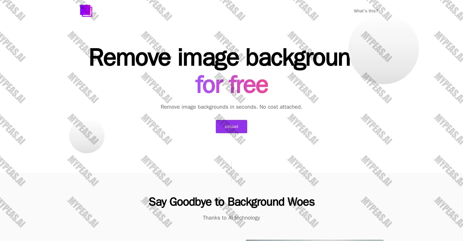 Removebg.dev screenshot