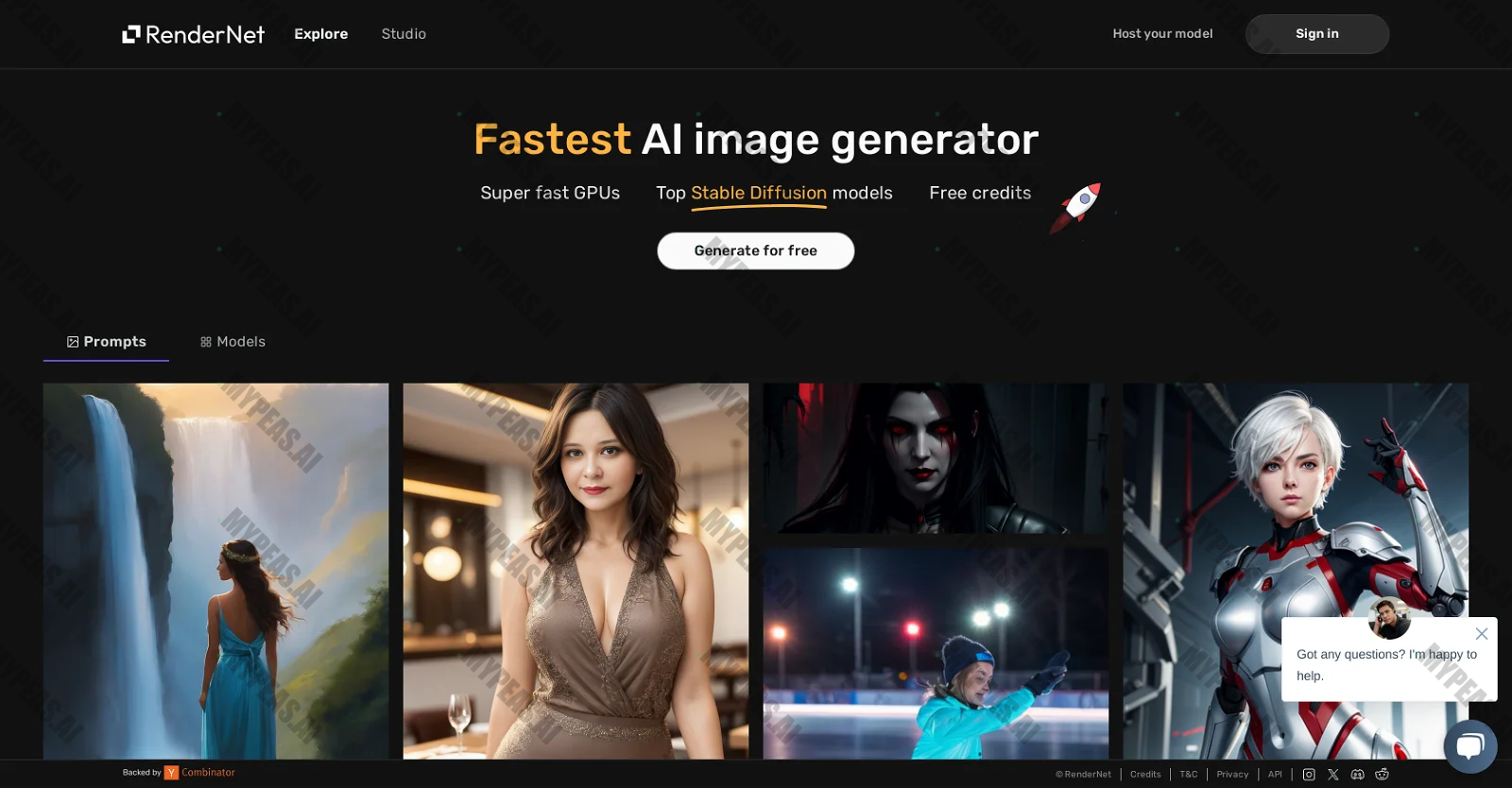 RenderNet screenshot