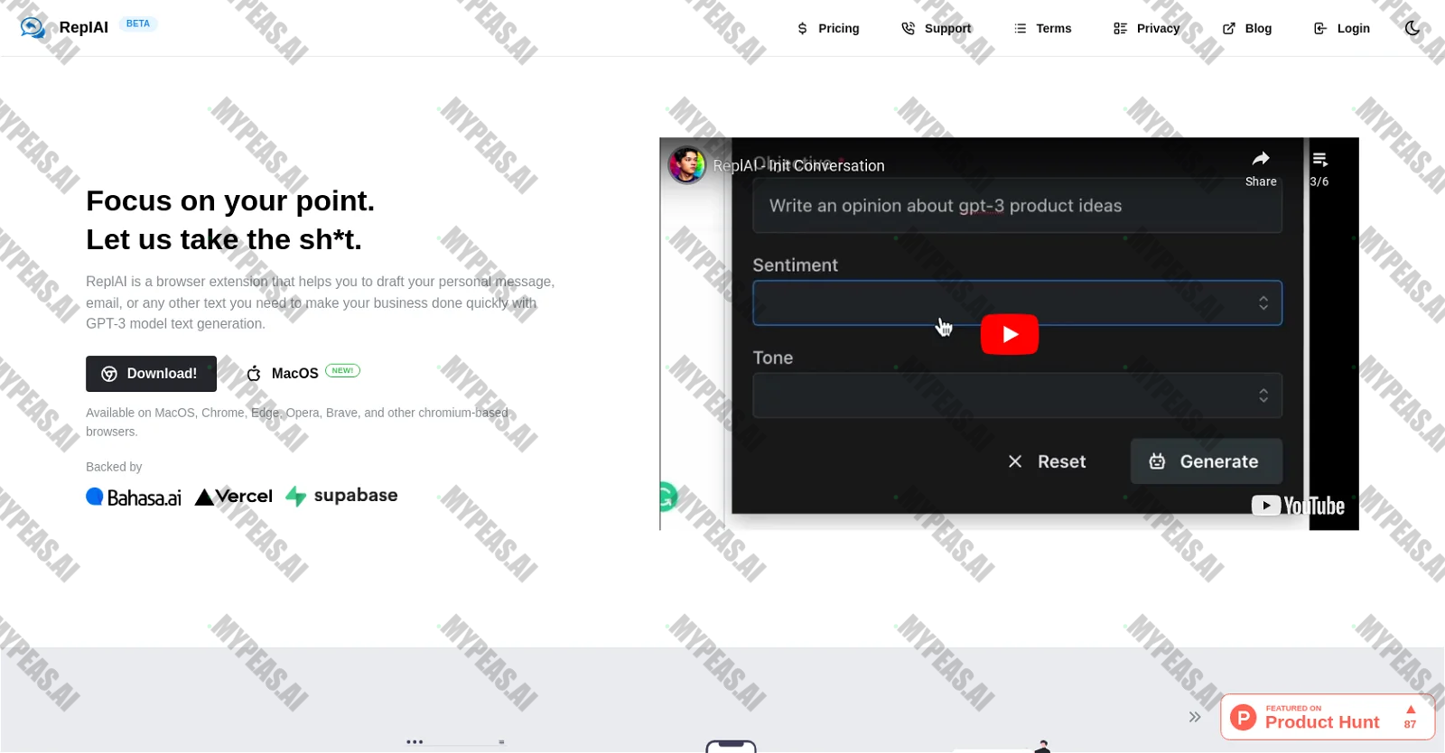 ReplAI screenshot