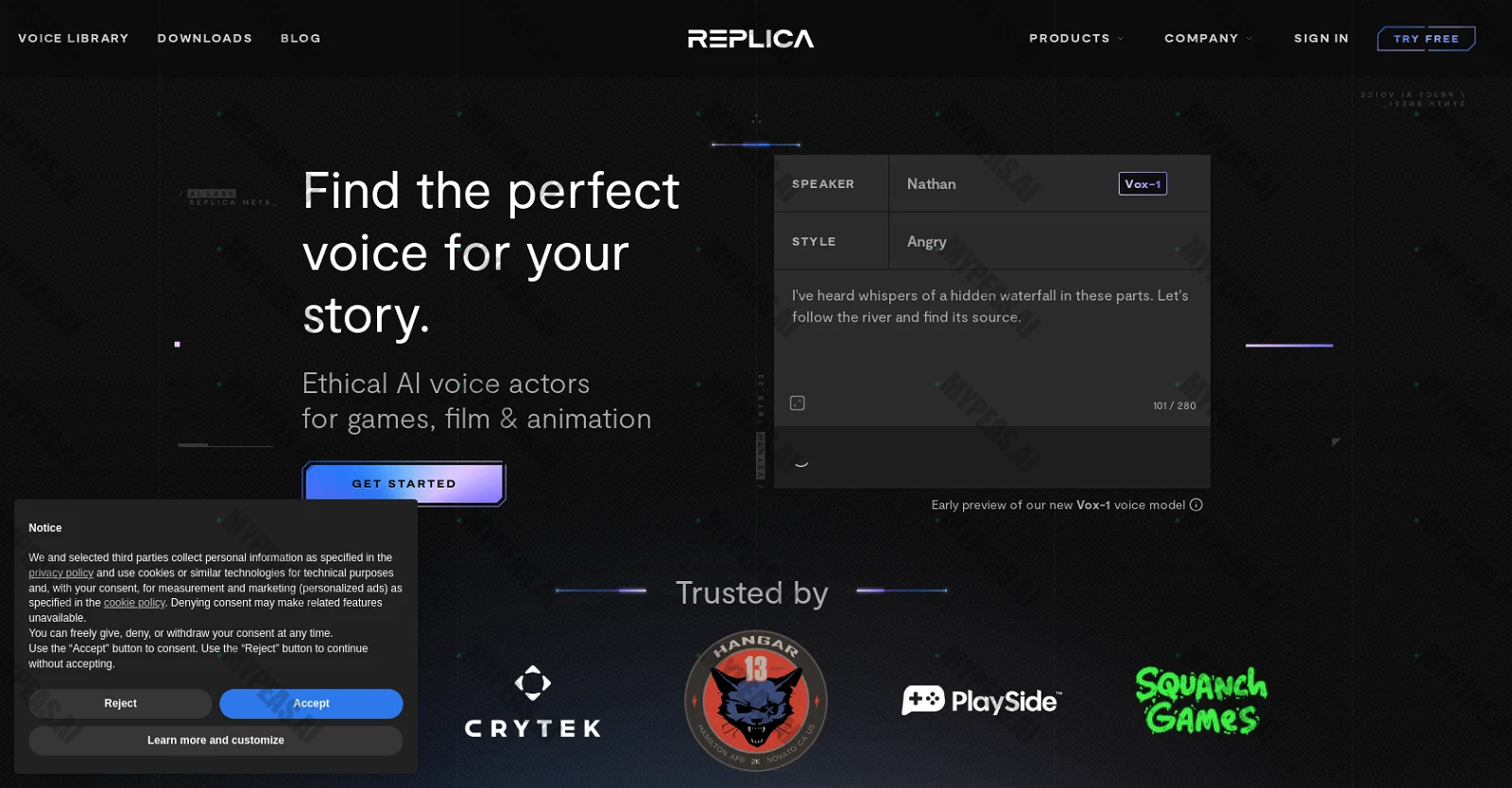 Replica screenshot