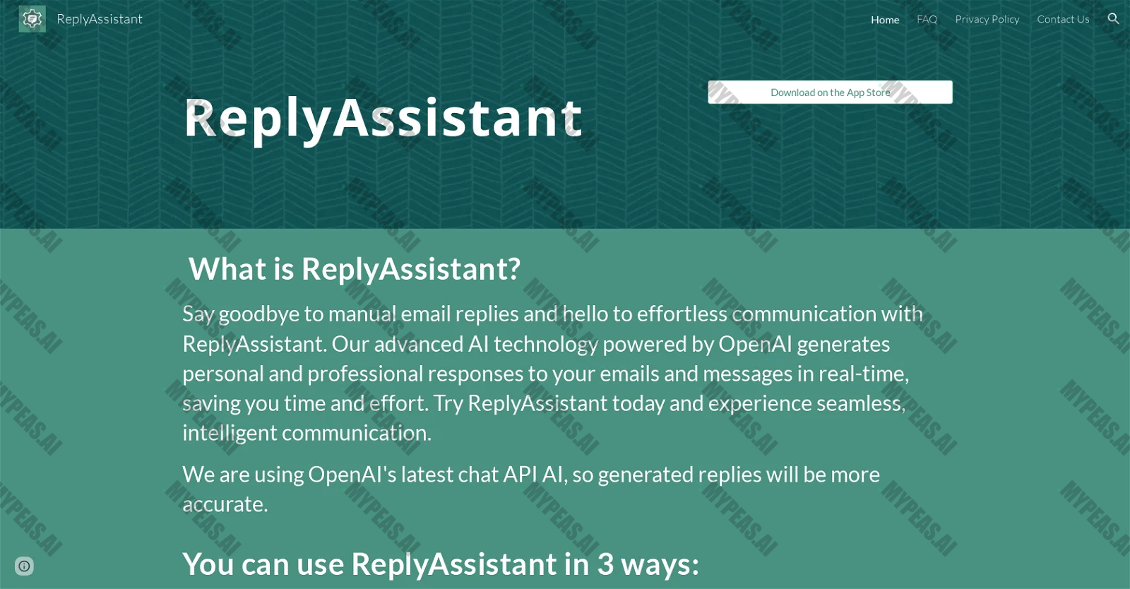 ReplyAssistant screenshot