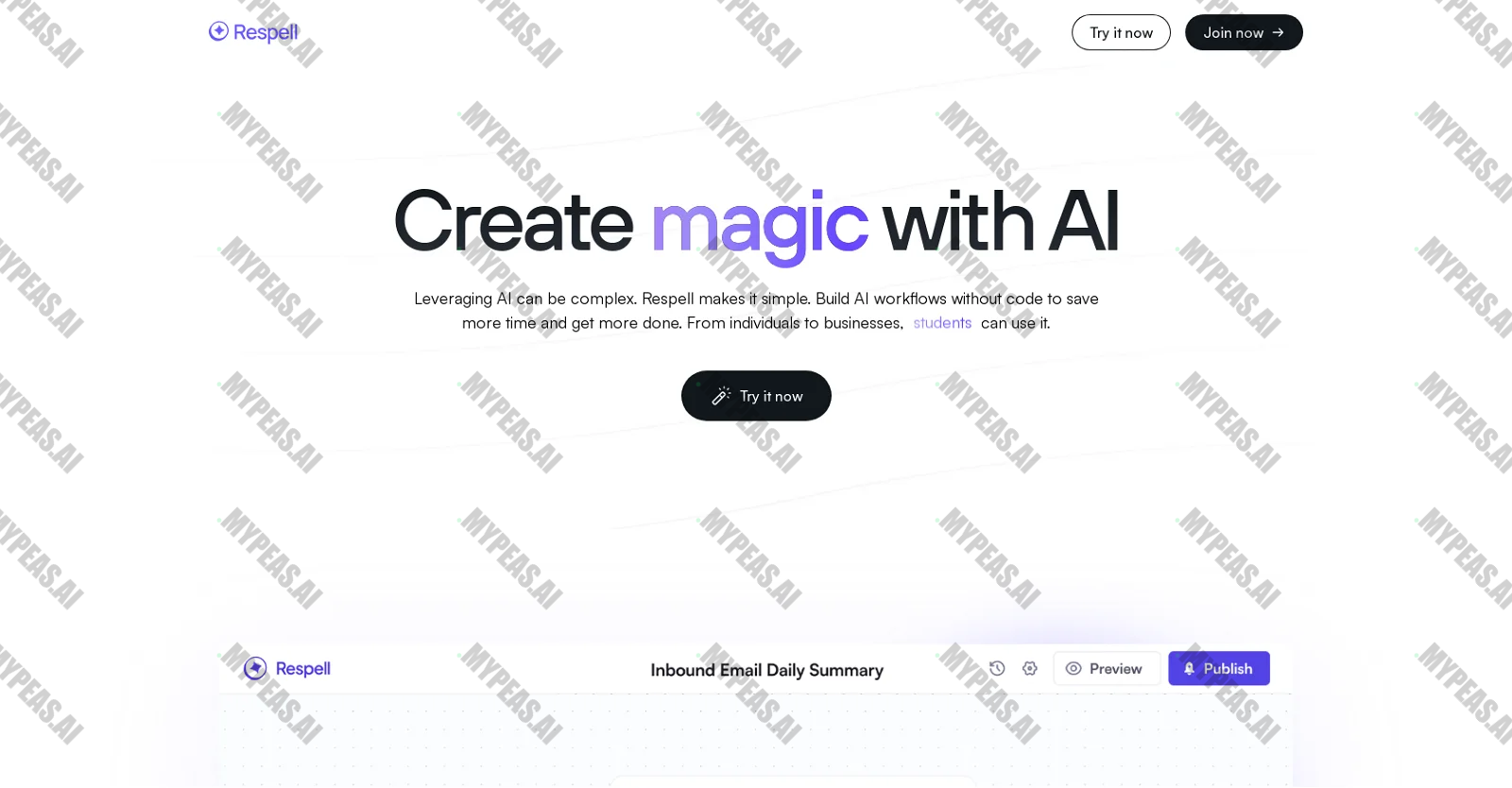 Respell screenshot