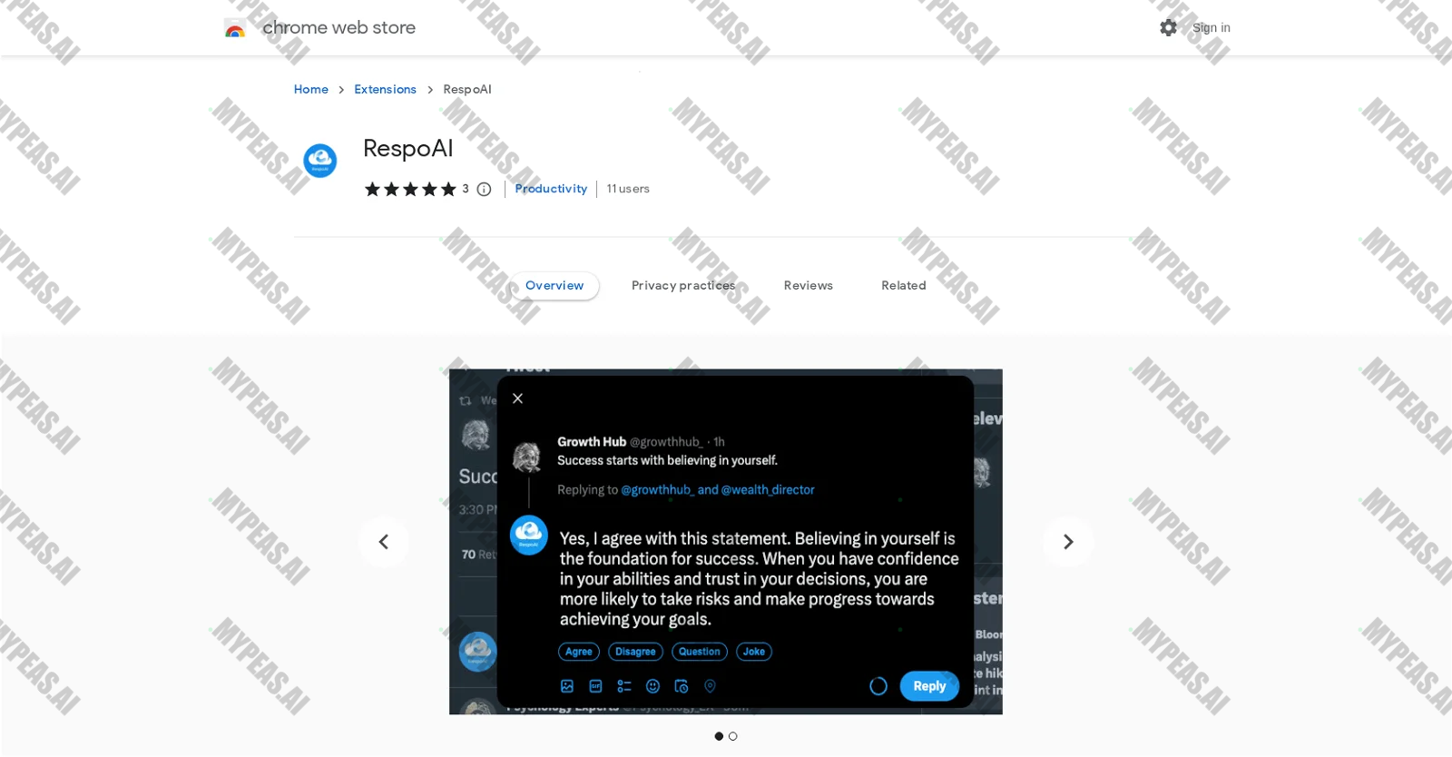RespoAI screenshot