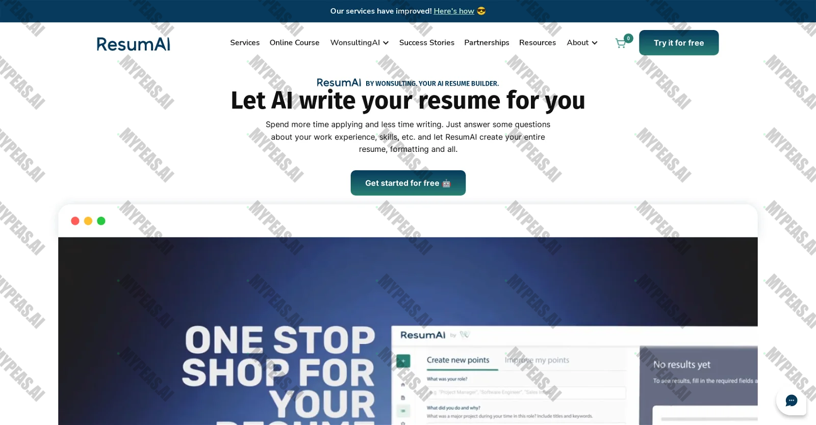 ResumAI screenshot
