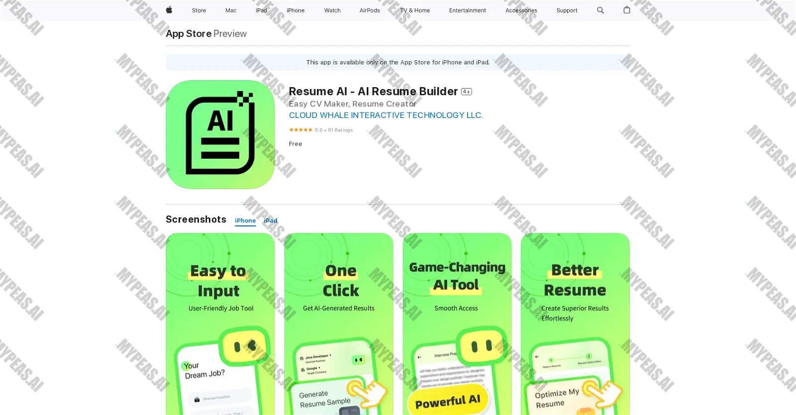 ResumeAI screenshot
