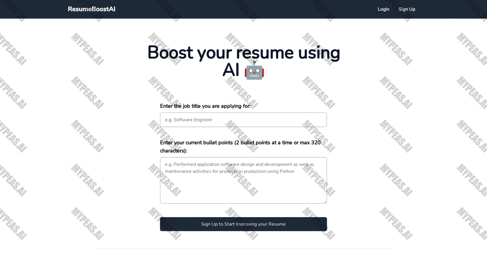 ResumeBoostAI screenshot