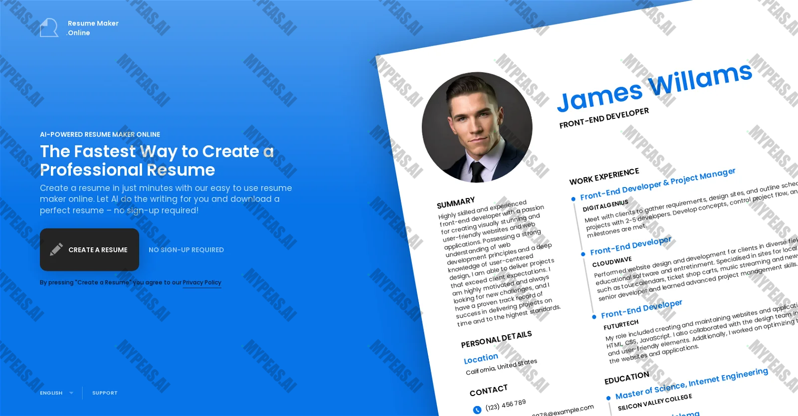 ResumeMaker.Online screenshot
