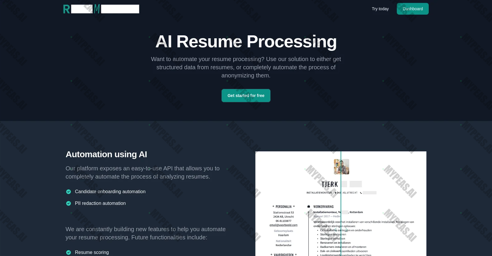 ResuMetrics screenshot