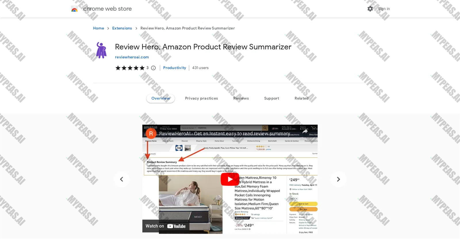 Review Hero screenshot