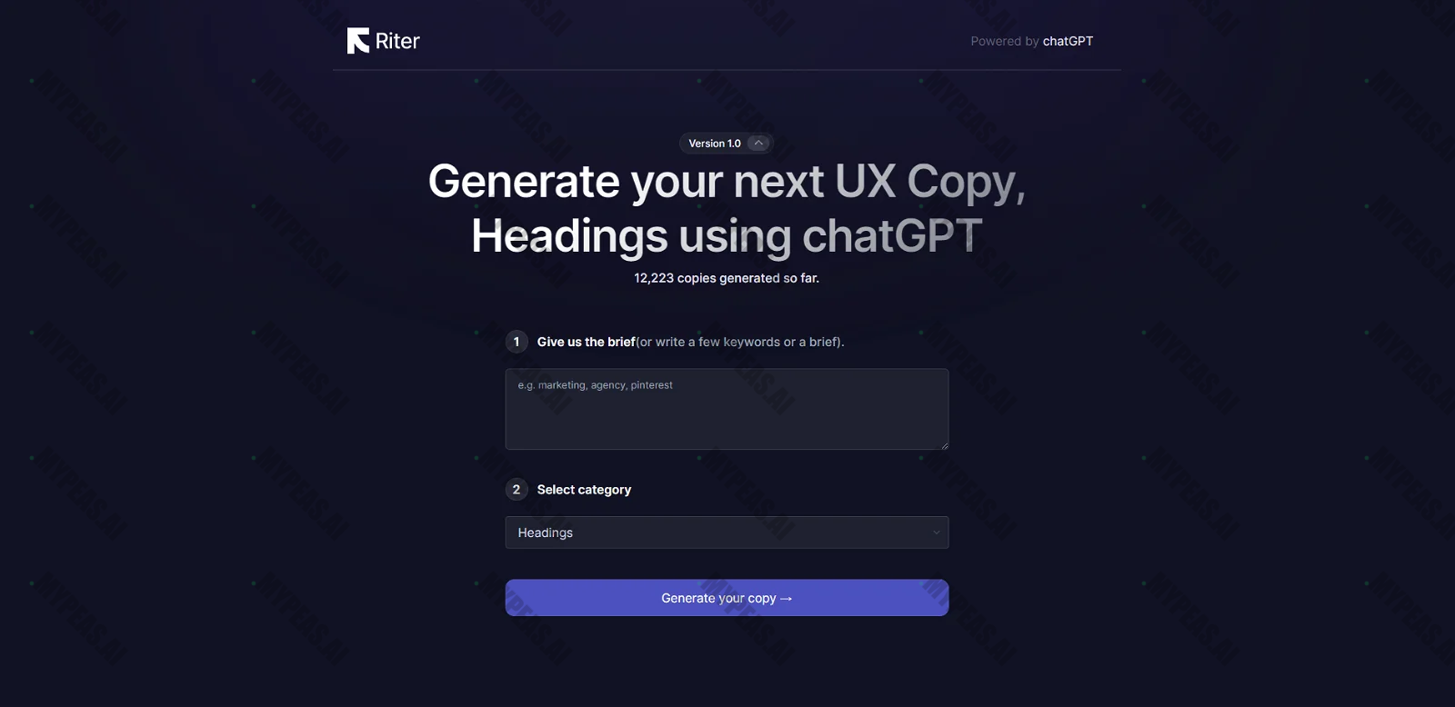 Riter App screenshot