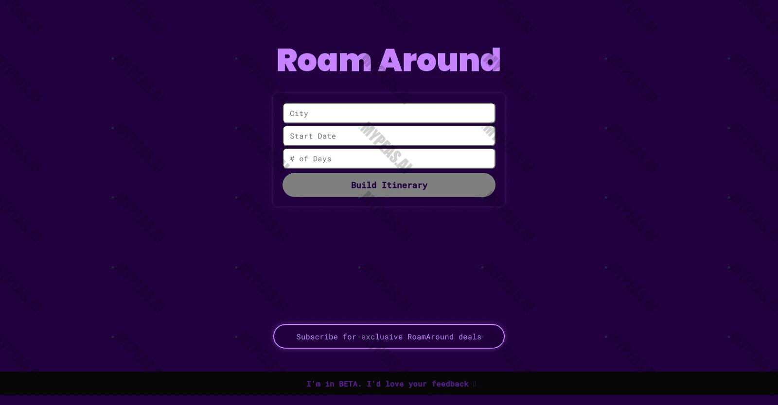 Roamaround screenshot