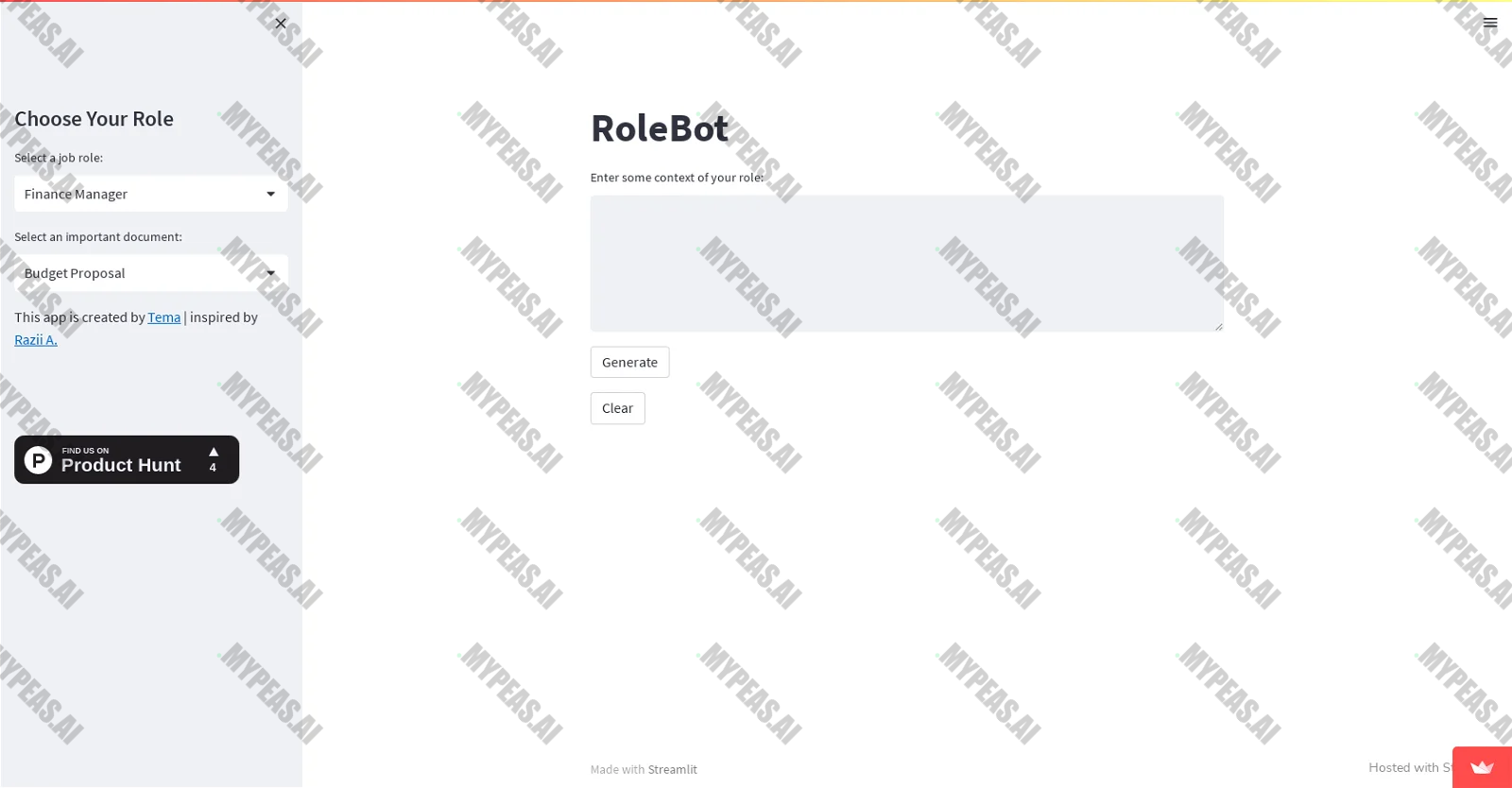 RoleBot screenshot