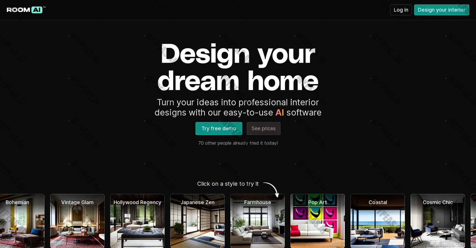Roomai screenshot