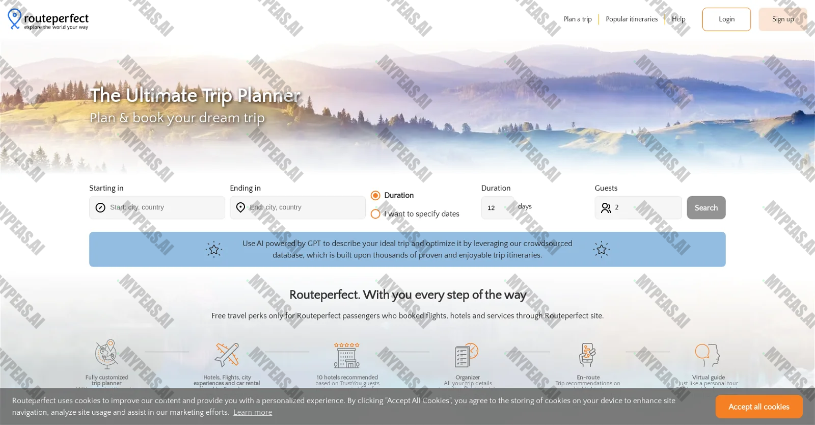 Routeperfect screenshot