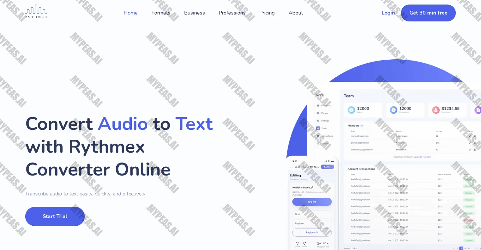 Rythmex screenshot