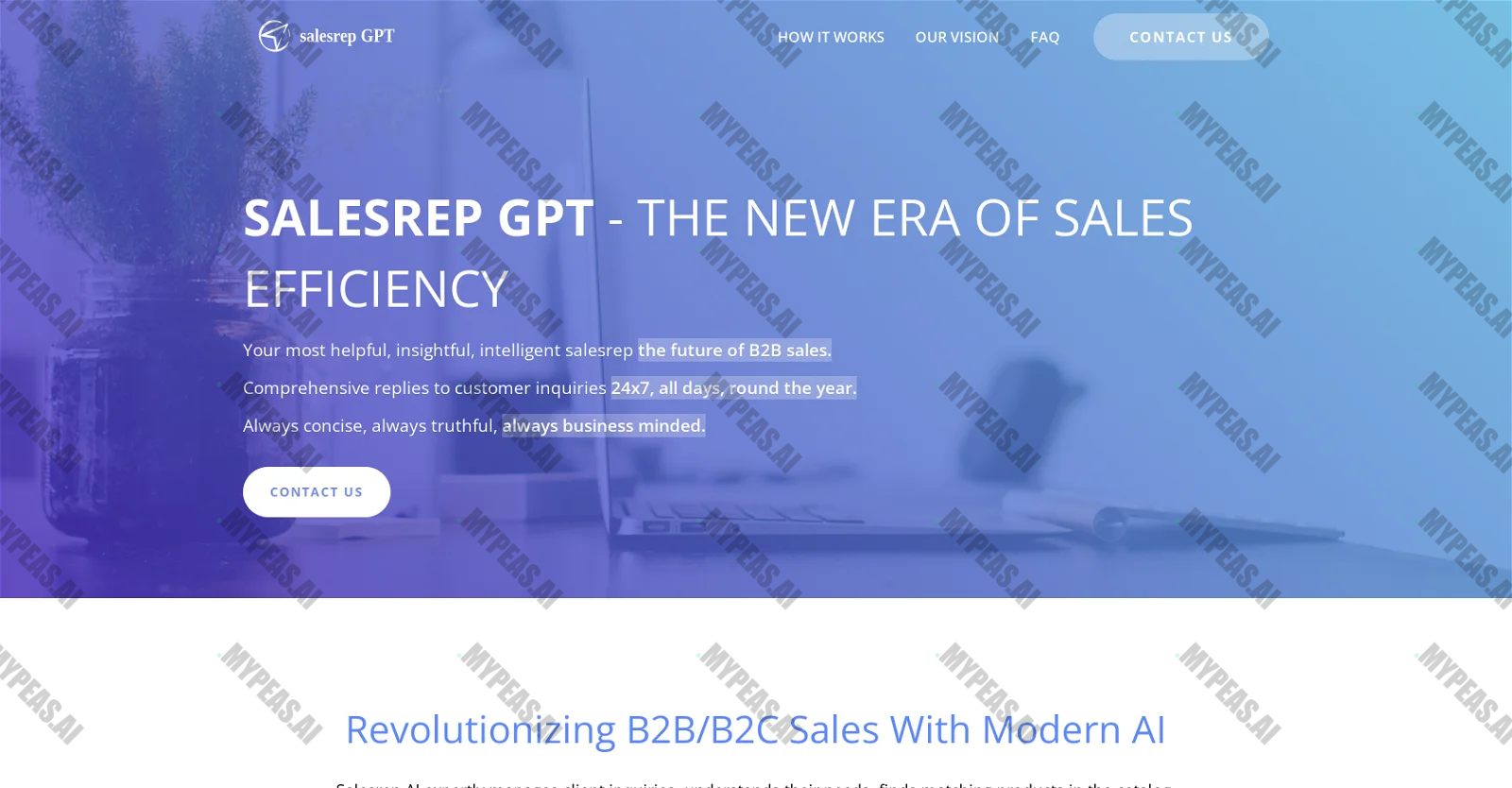 Salesrep GPT screenshot