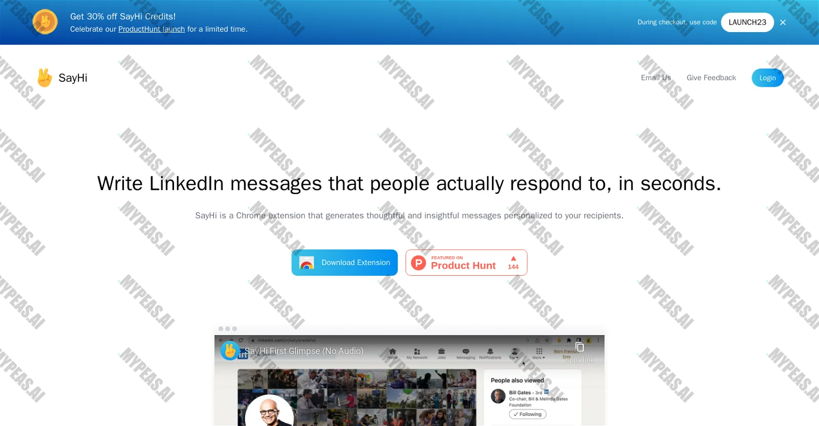 SayHi screenshot