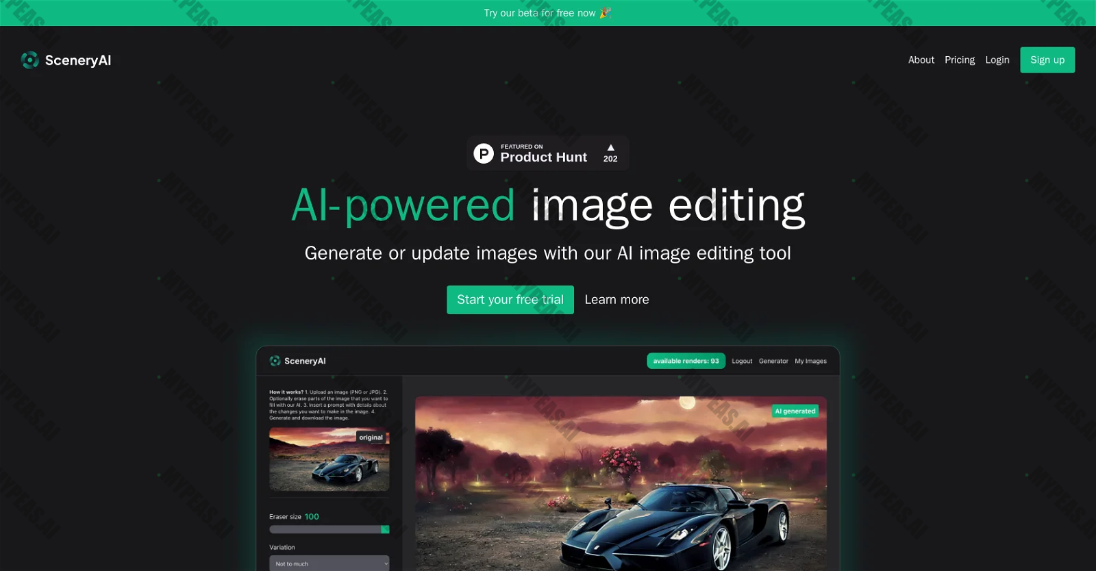 SceneryAI screenshot