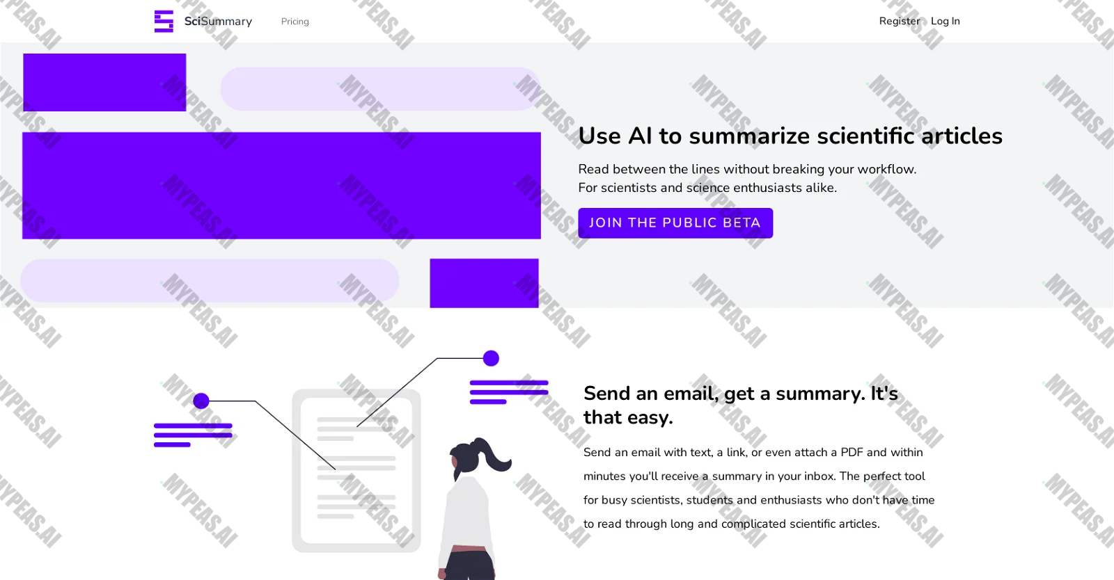 Scisummary screenshot