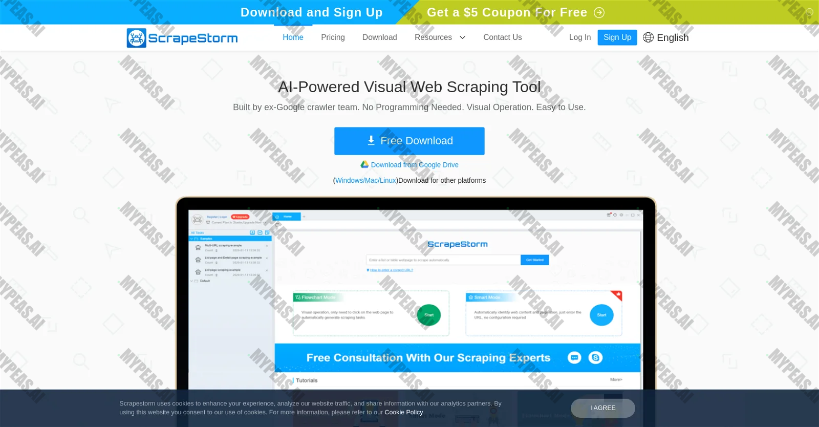 ScrapeStorm screenshot