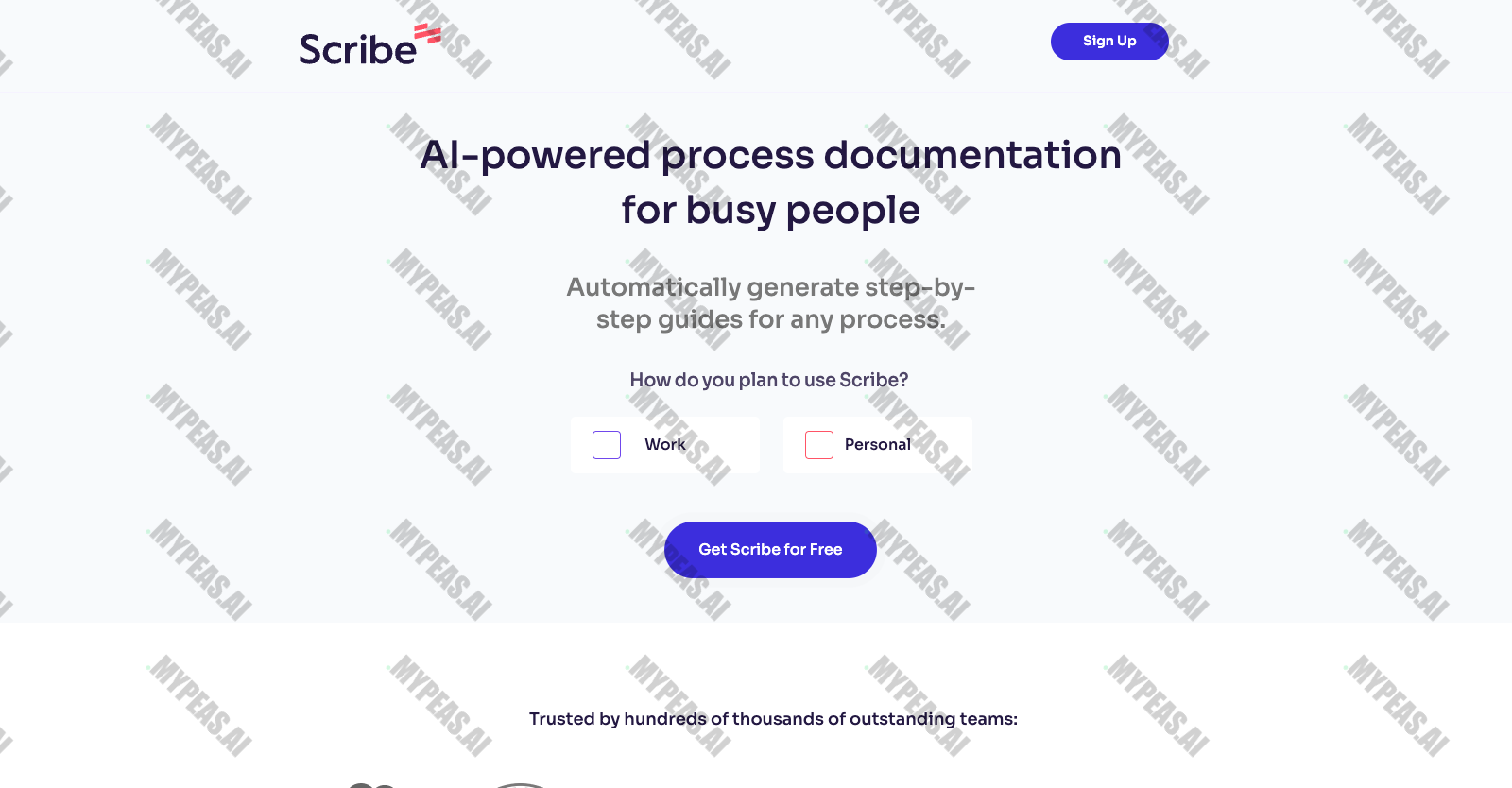 Scribe screenshot