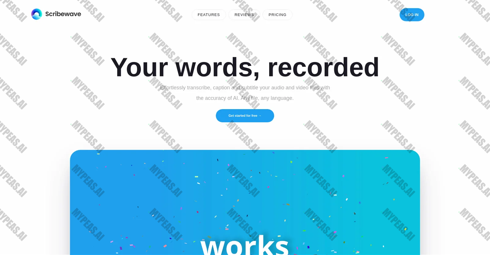 Scribewave screenshot