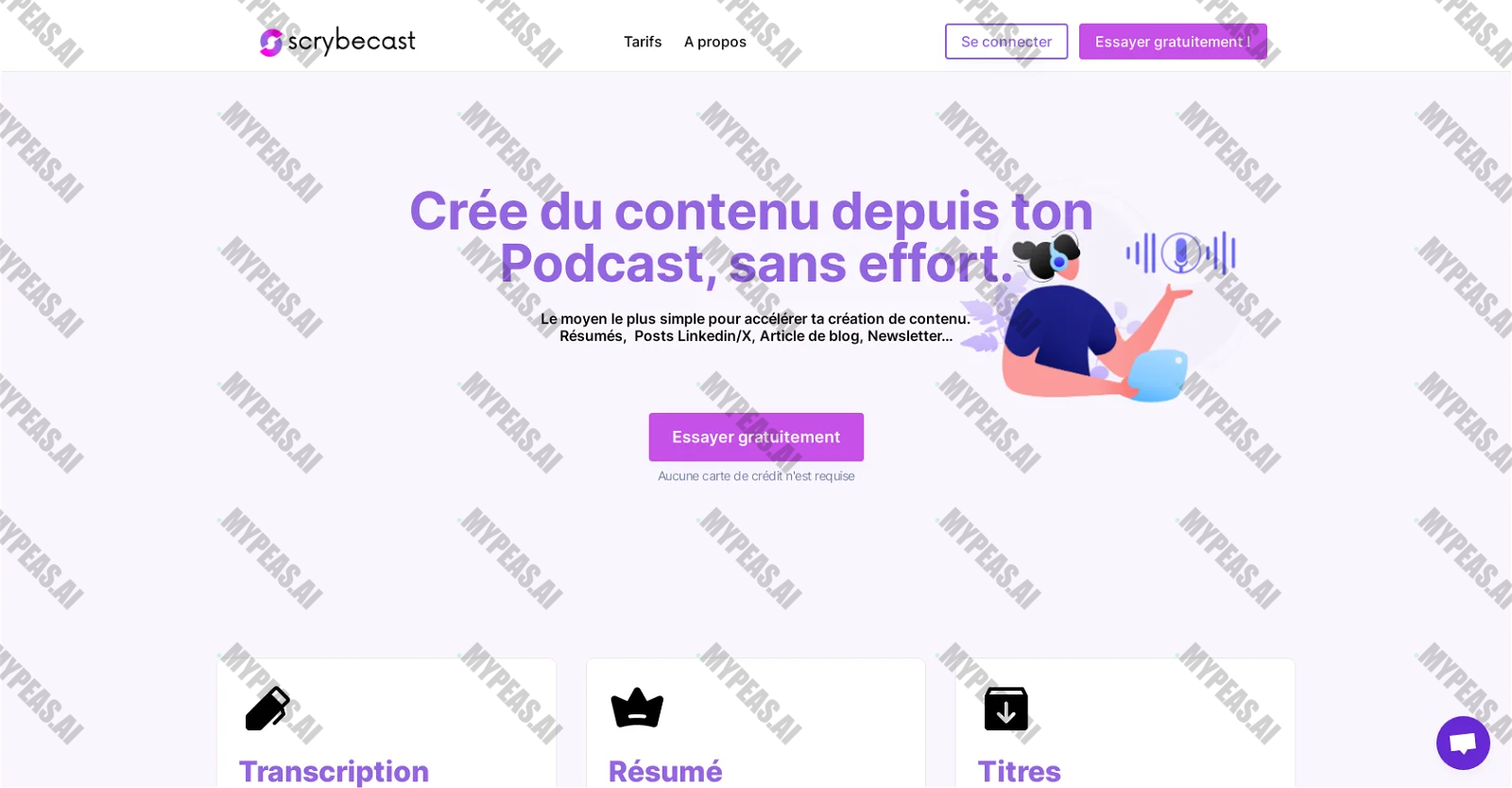 Scrybecast screenshot