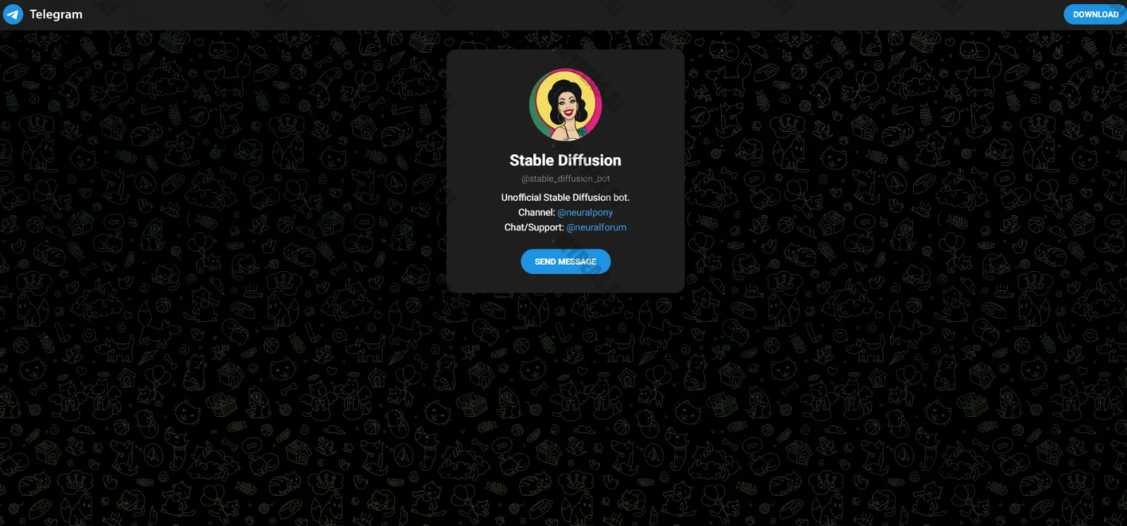 SD Telegram bot screenshot