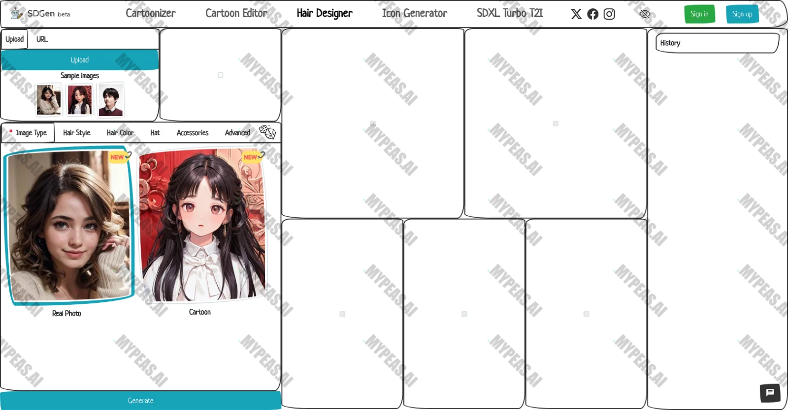 SDGen Hair Designer screenshot